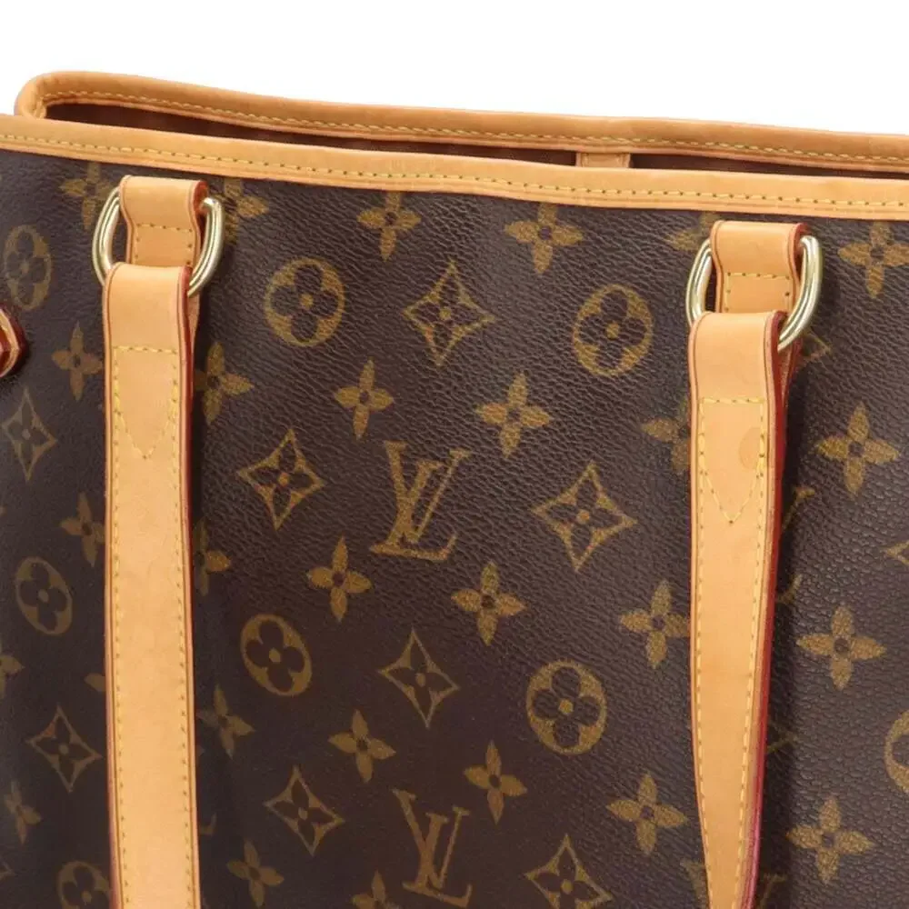 LOUIS VUITTON Brown Monogram Canvas Tote Bag